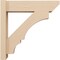 Ekena Millwork 6-in W x 22-in D x 22-in H Balboa Slat Rough Cedar Woodgrain TimberThane Outlooker, Primed Tan OUTUR060X22X22BOA24RCPR - alternate 2